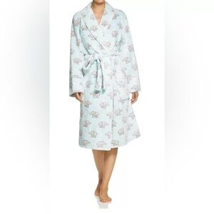 PJ SALVAGE Cozy Elephant Print Robe, SMALL